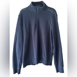 Michael Kors 81 Navy 1/2 Zip-Up Pull-Over Sweater